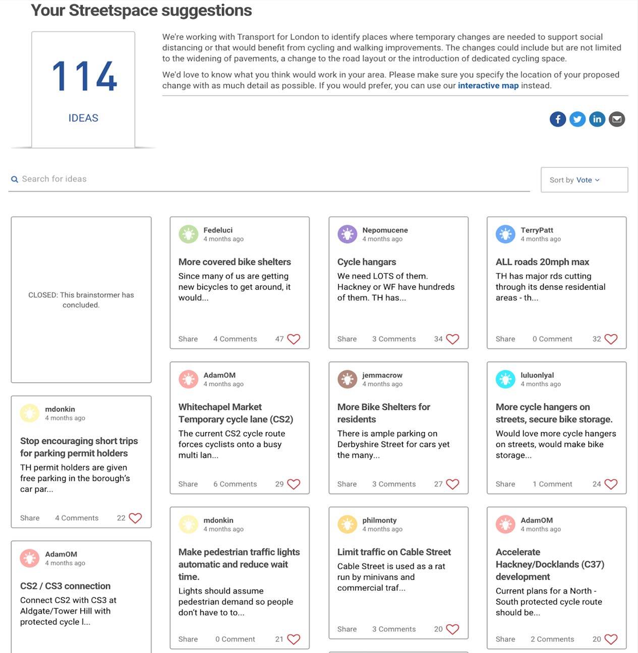 Master Plan Ideas tool